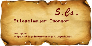 Stiegelmayer Csongor névjegykártya